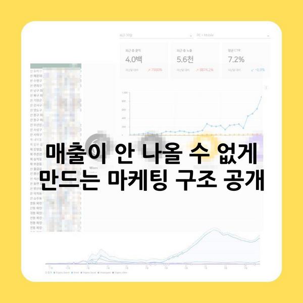 매출이 안 나올 수 없게 만드는 마케팅 구조 공개