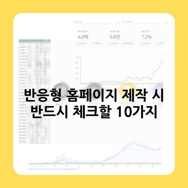 반응형 홈페이지 제작 시 반드시 체크할 10가지